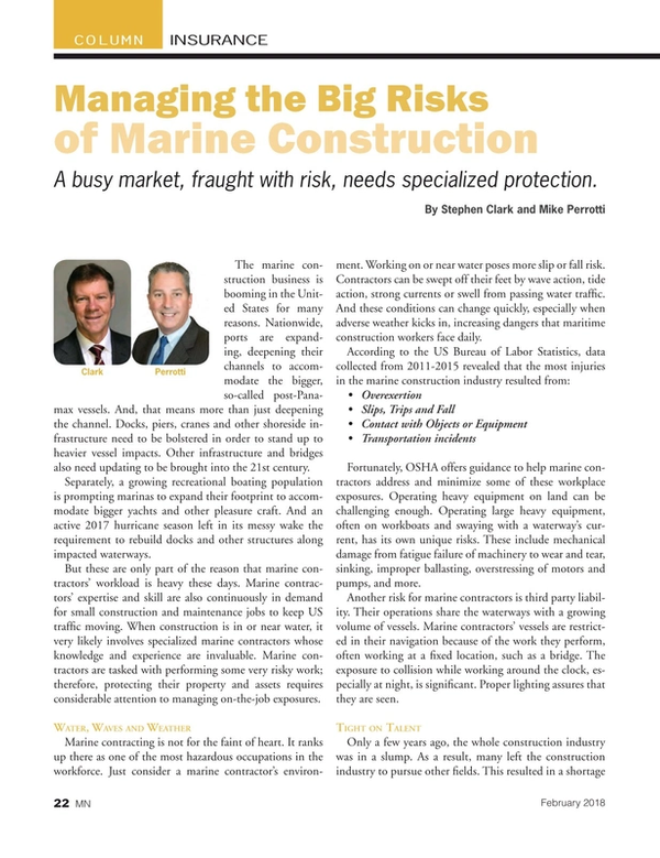 Marine News Magazine, page 22,  Feb 2018