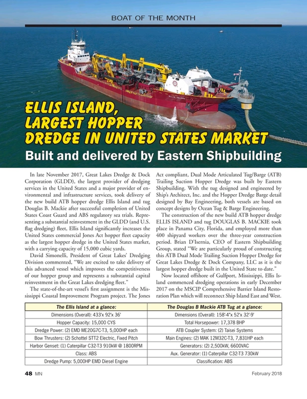 Marine News Magazine, page 48,  Feb 2018