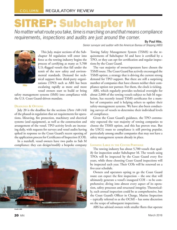 Marine News Magazine, page 20,  Mar 2018