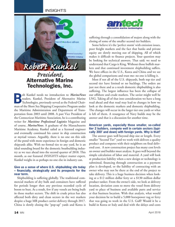 Marine News Magazine, page 14,  Apr 2018