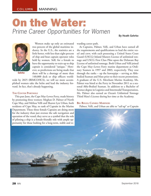 Marine News Magazine, page 28,  Sep 2018