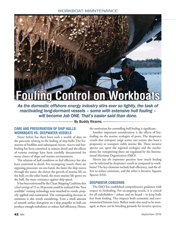 Marine News Magazine, page 42,  Sep 2018