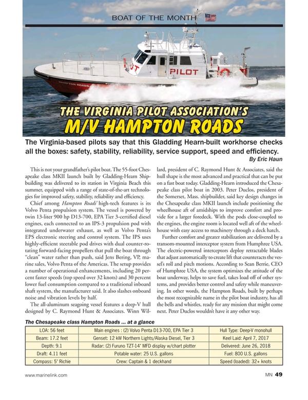 Marine News Magazine, page 49,  Oct 2018