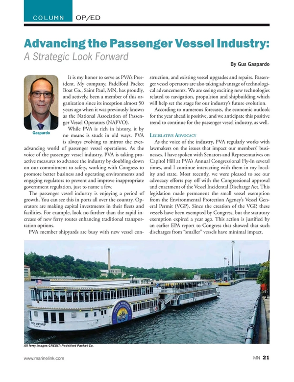 Marine News Magazine, page 21,  Jan 2019