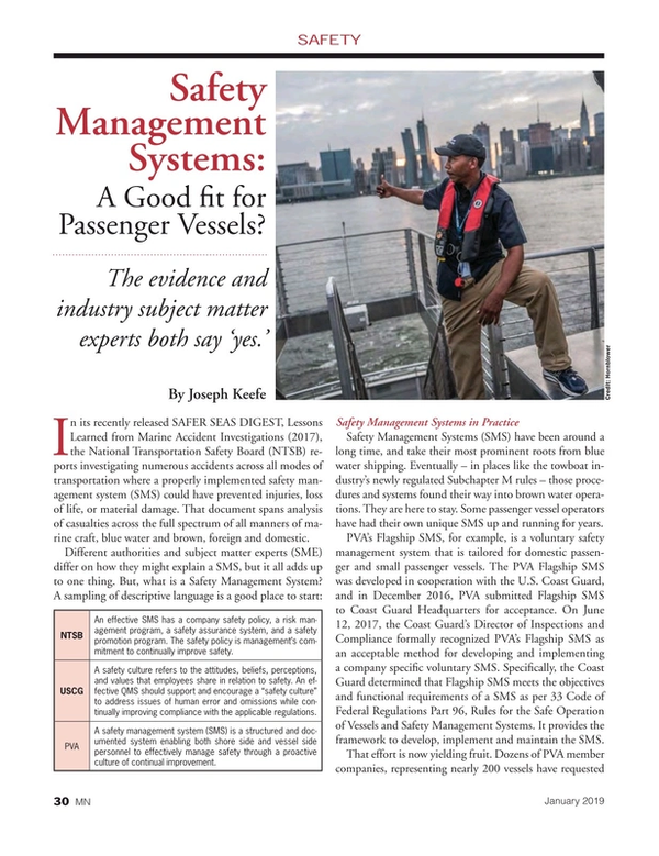 Marine News Magazine, page 30,  Jan 2019