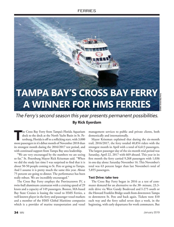 Marine News Magazine, page 34,  Jan 2019