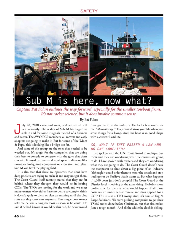 Marine News Magazine, page 40,  Mar 2019