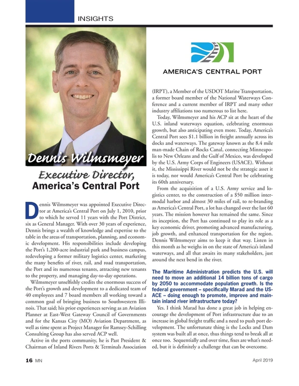 Marine News Magazine, page 16,  May 2019