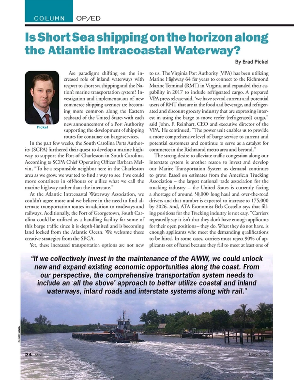 Marine News Magazine, page 24,  May 2019