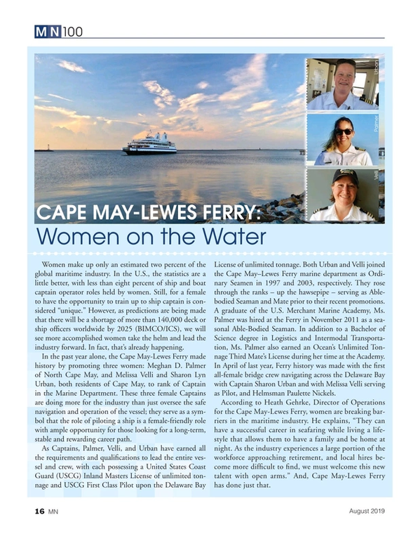 Marine News Magazine, page 16,  Aug 2019