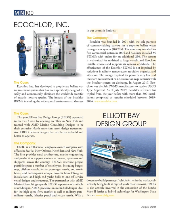 Marine News Magazine, page 36,  Aug 2019