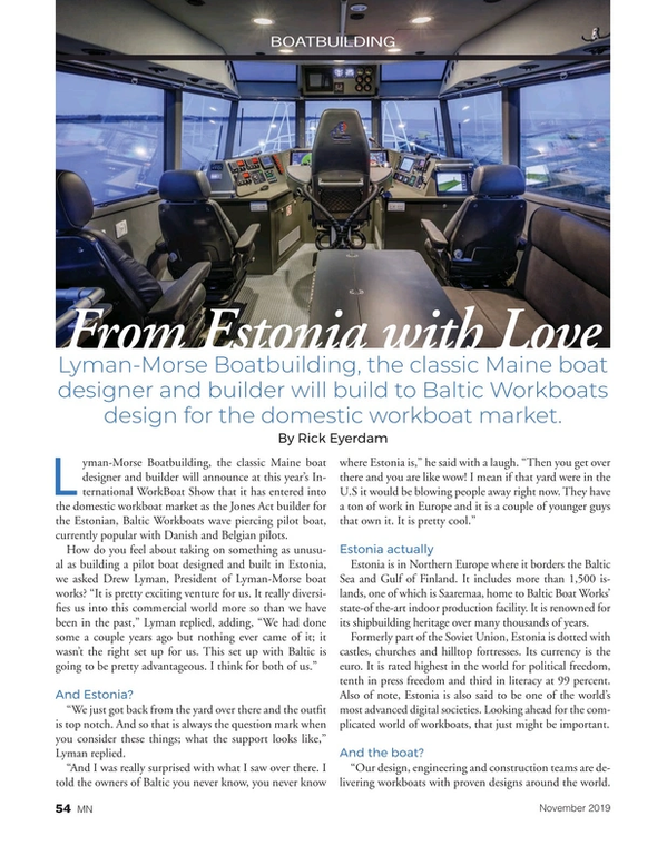 Marine News Magazine, page 54,  Nov 2019