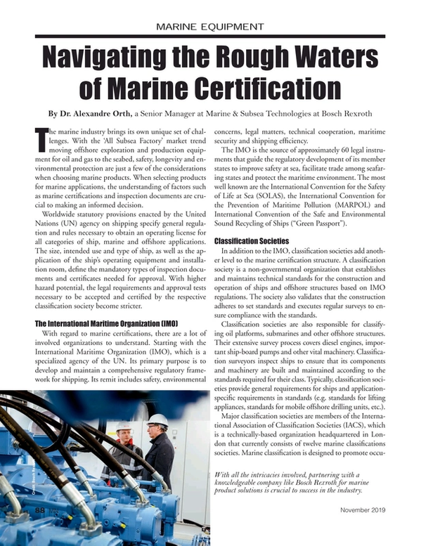 Marine News Magazine, page 88,  Nov 2019