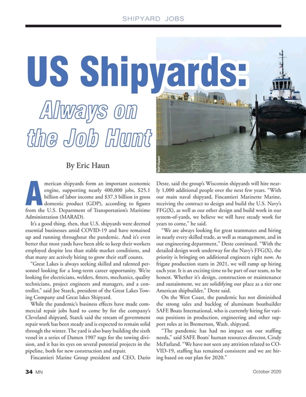 Marine News Magazine, page 34,  Oct 2020