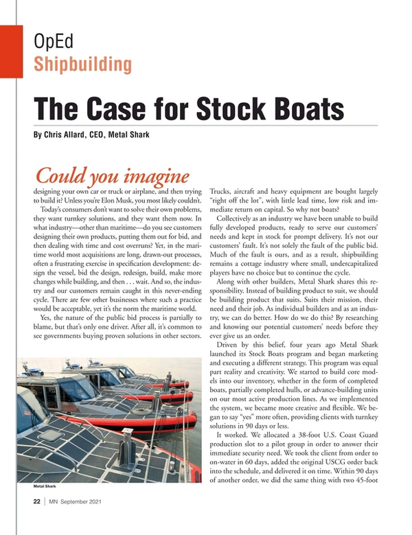 Marine News Magazine, page 22,  Sep 2021