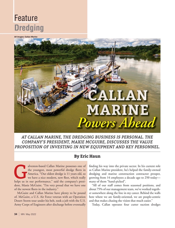 Marine News Magazine, page 34,  May 2022