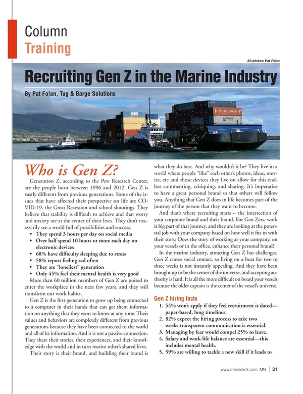 Marine News Magazine, page 21,  Nov 2022