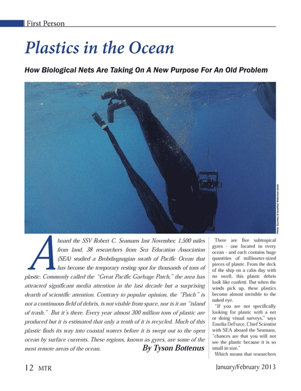 Marine Technology Magazine, page 12,  Jan 2013