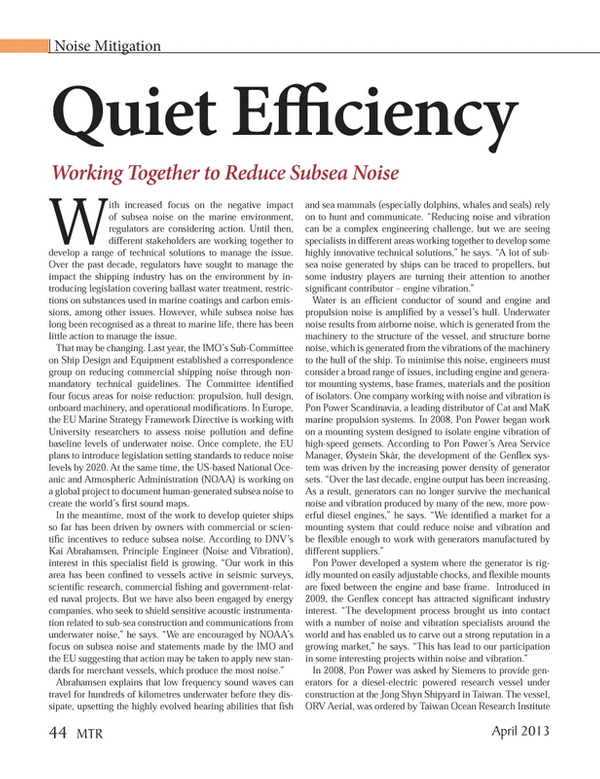 Marine Technology Magazine, page 44,  Apr 2013