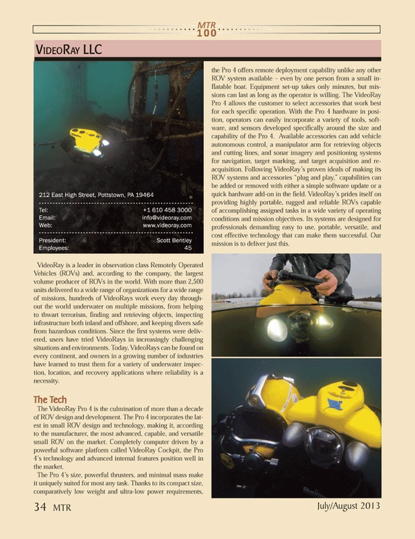 Marine Technology Magazine, page 34,  Jul 2013