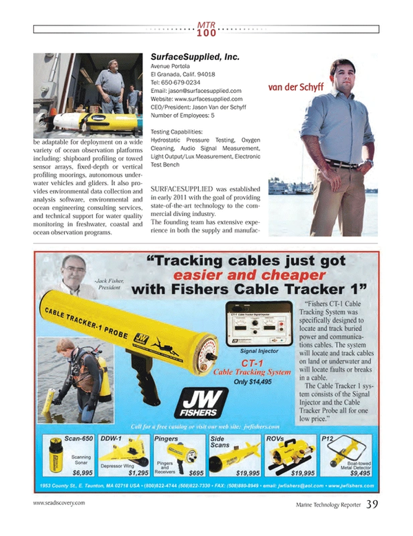 Marine Technology Magazine, page 39,  Jul 2013