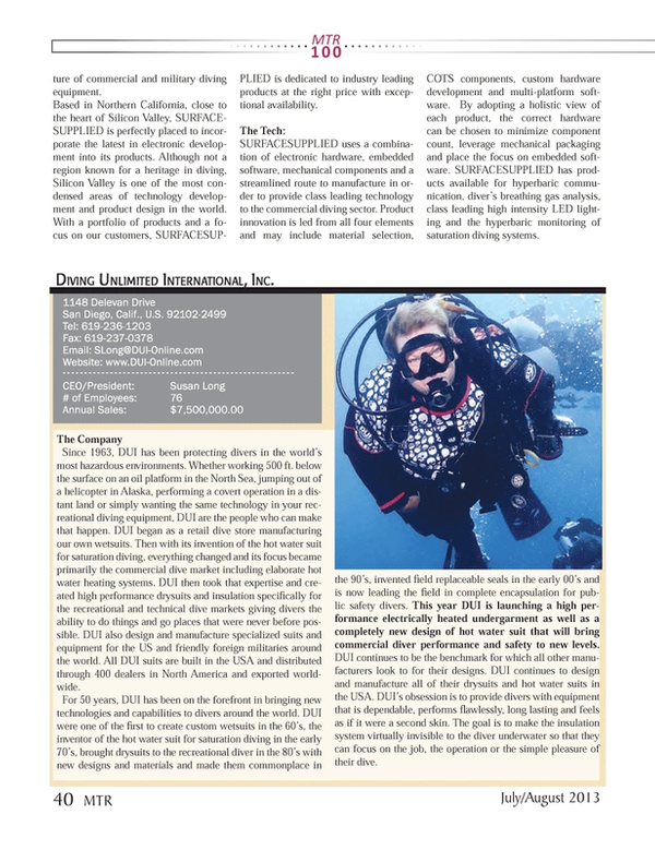 Marine Technology Magazine, page 40,  Jul 2013