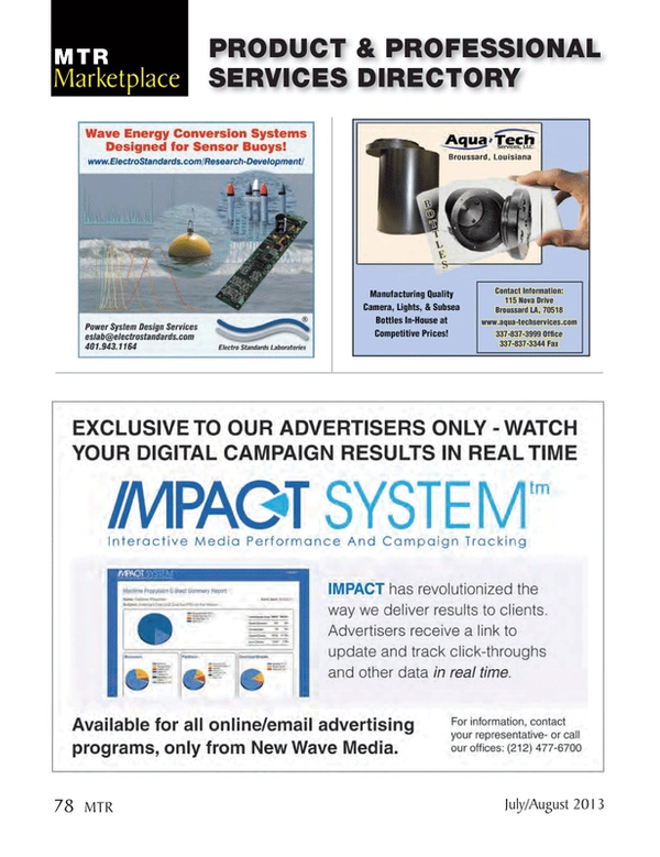 Marine Technology Magazine, page 78,  Jul 2013