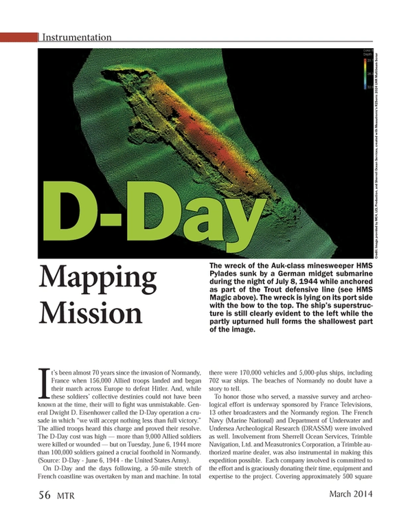 Marine Technology Magazine, page 56,  Mar 2014
