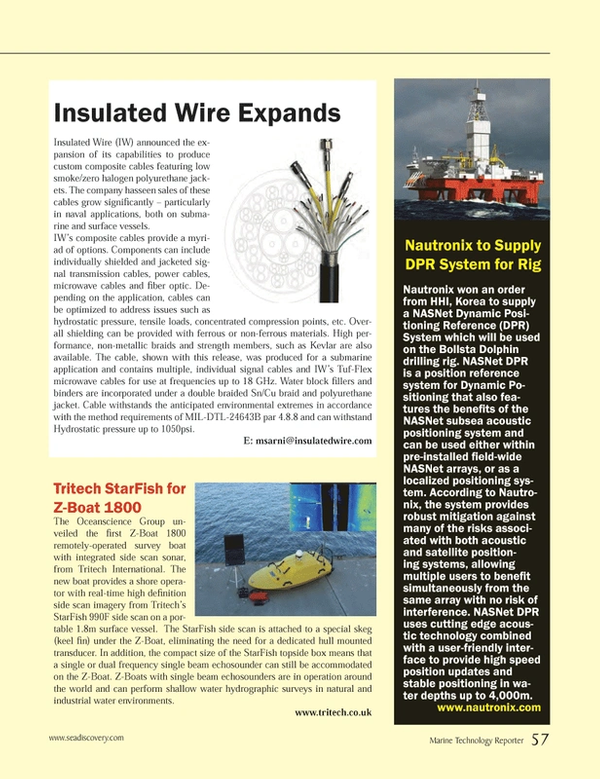 Marine Technology Magazine, page 57,  Apr 2014