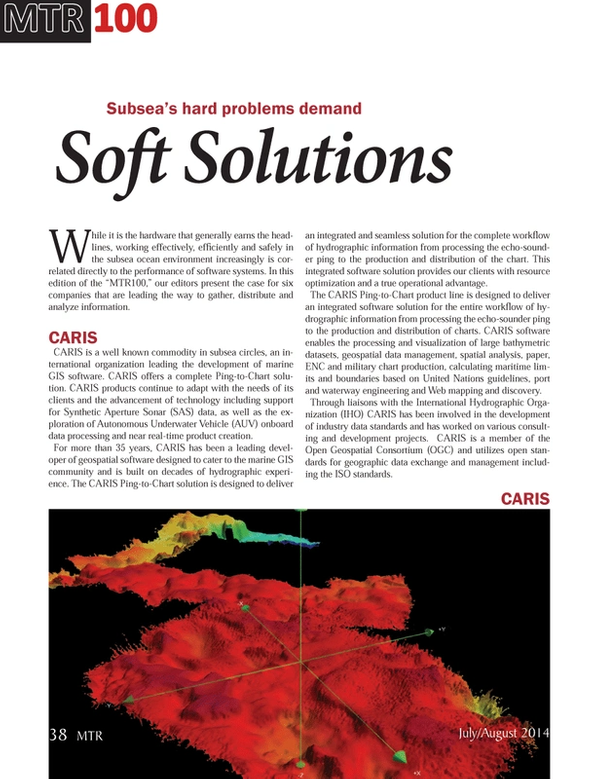 Marine Technology Magazine, page 38,  Jul 2014