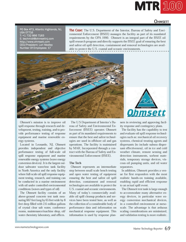 Marine Technology Magazine, page 69,  Jul 2014