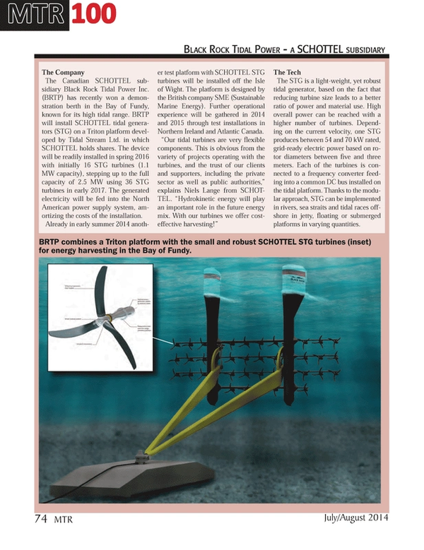 Marine Technology Magazine, page 74,  Jul 2014