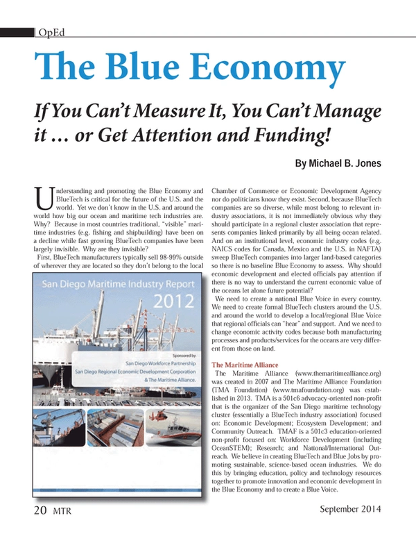 Marine Technology Magazine, page 20,  Sep 2014