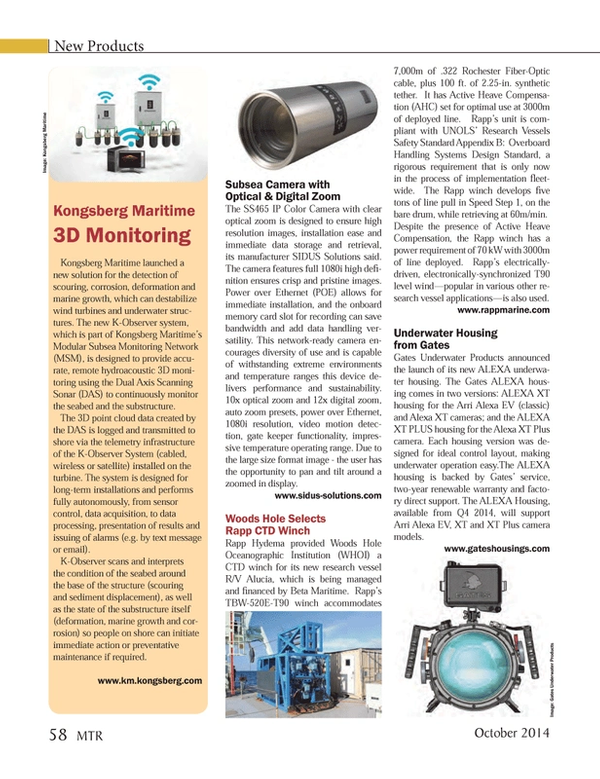 Marine Technology Magazine, page 58,  Oct 2014