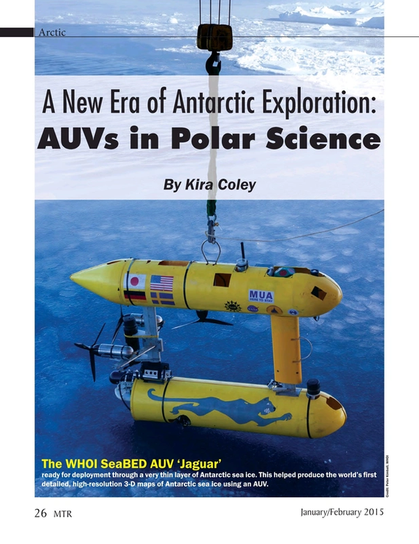 Marine Technology Magazine, page 26,  Jan 2015