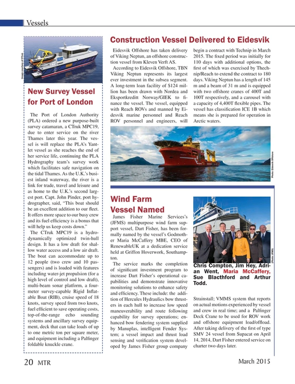 Marine Technology Magazine, page 20,  Mar 2015