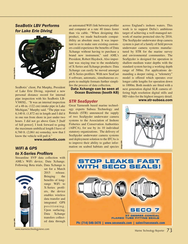 Marine Technology Magazine, page 73,  Mar 2015