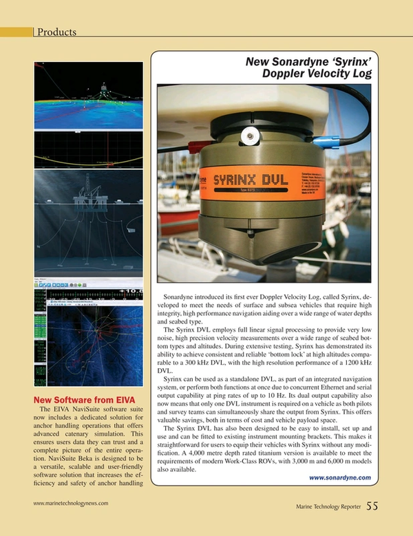 Marine Technology Magazine, page 55,  May 2015