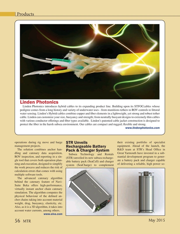 Marine Technology Magazine, page 56,  May 2015