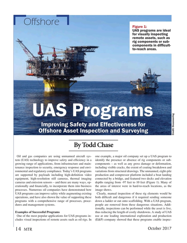 Marine Technology Magazine, page 14,  Oct 2017