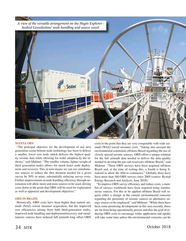 Marine Technology Magazine, page 34,  Oct 2018