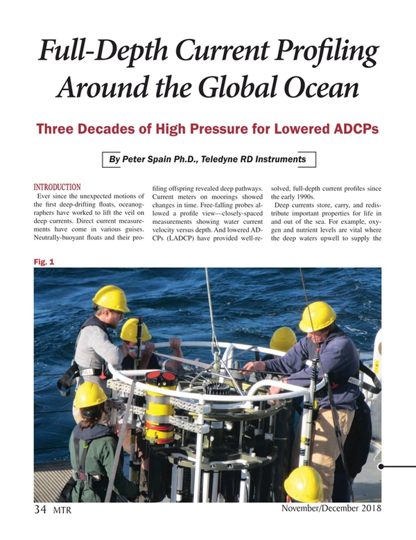 Marine Technology Magazine, page 34,  Nov 2018