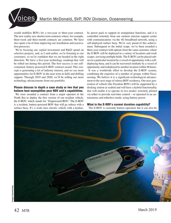 Marine Technology Magazine, page 42,  Mar 2019