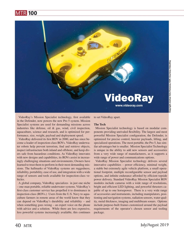 Marine Technology Magazine, page 40,  Jul 2019