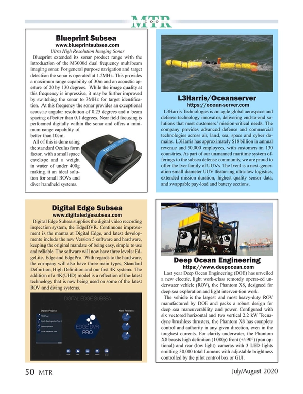 Marine Technology Magazine, page 50,  Jul 2020