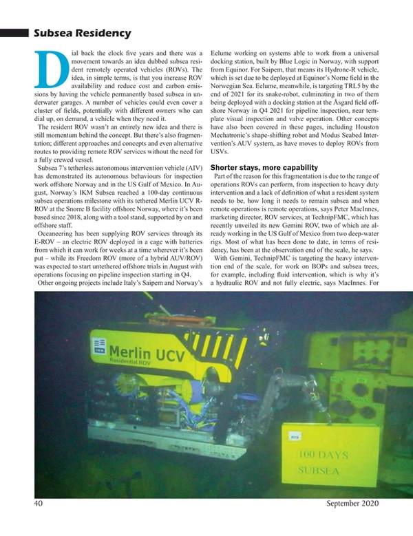 Marine Technology Magazine, page 40,  Sep 2020