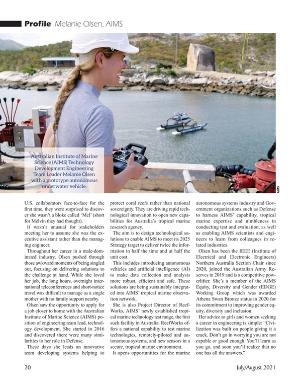 Marine Technology Magazine, page 20,  Jul 2021