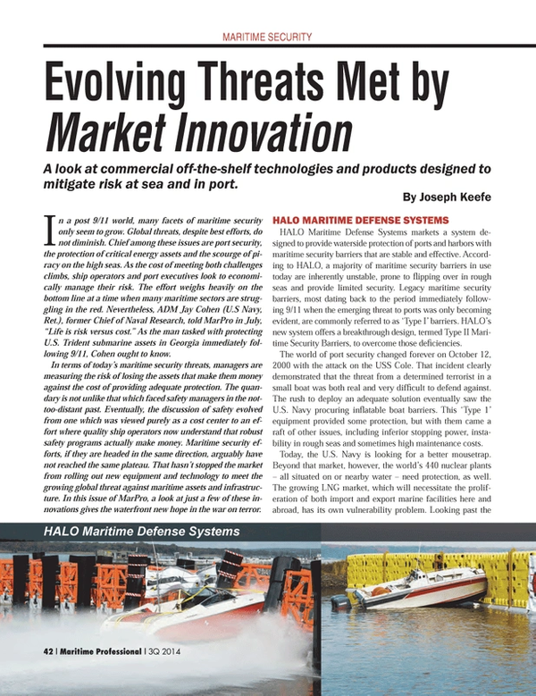 Maritime Logistics Professional Magazine, page 42,  Q3 2014