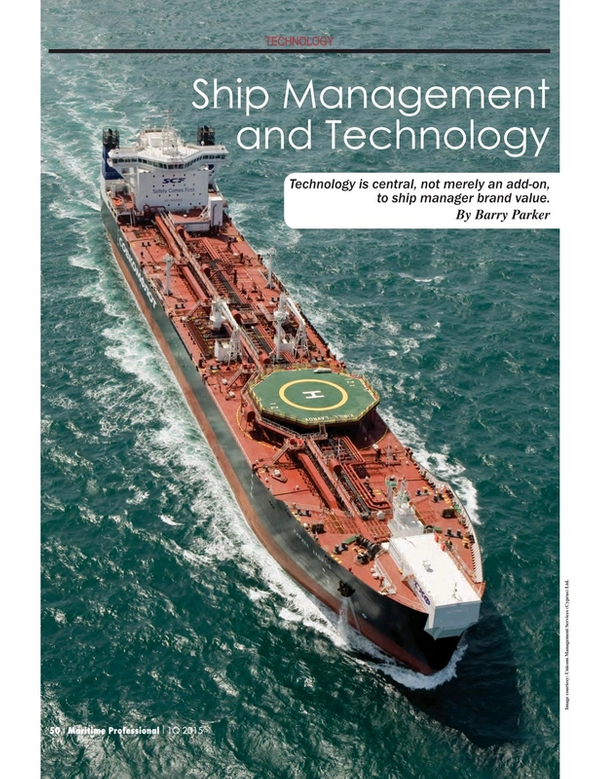 Maritime Logistics Professional Magazine, page 50,  Q1 2015