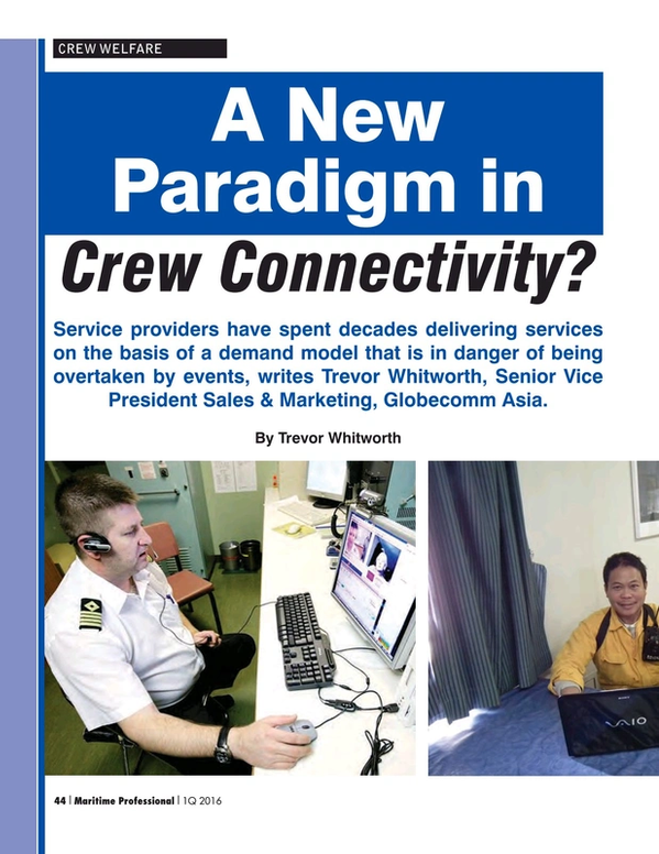 Maritime Logistics Professional Magazine, page 44,  Q1 2016